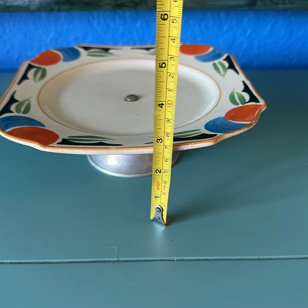 Antique Art Deco Ivory Ware Cake Stand from Uk